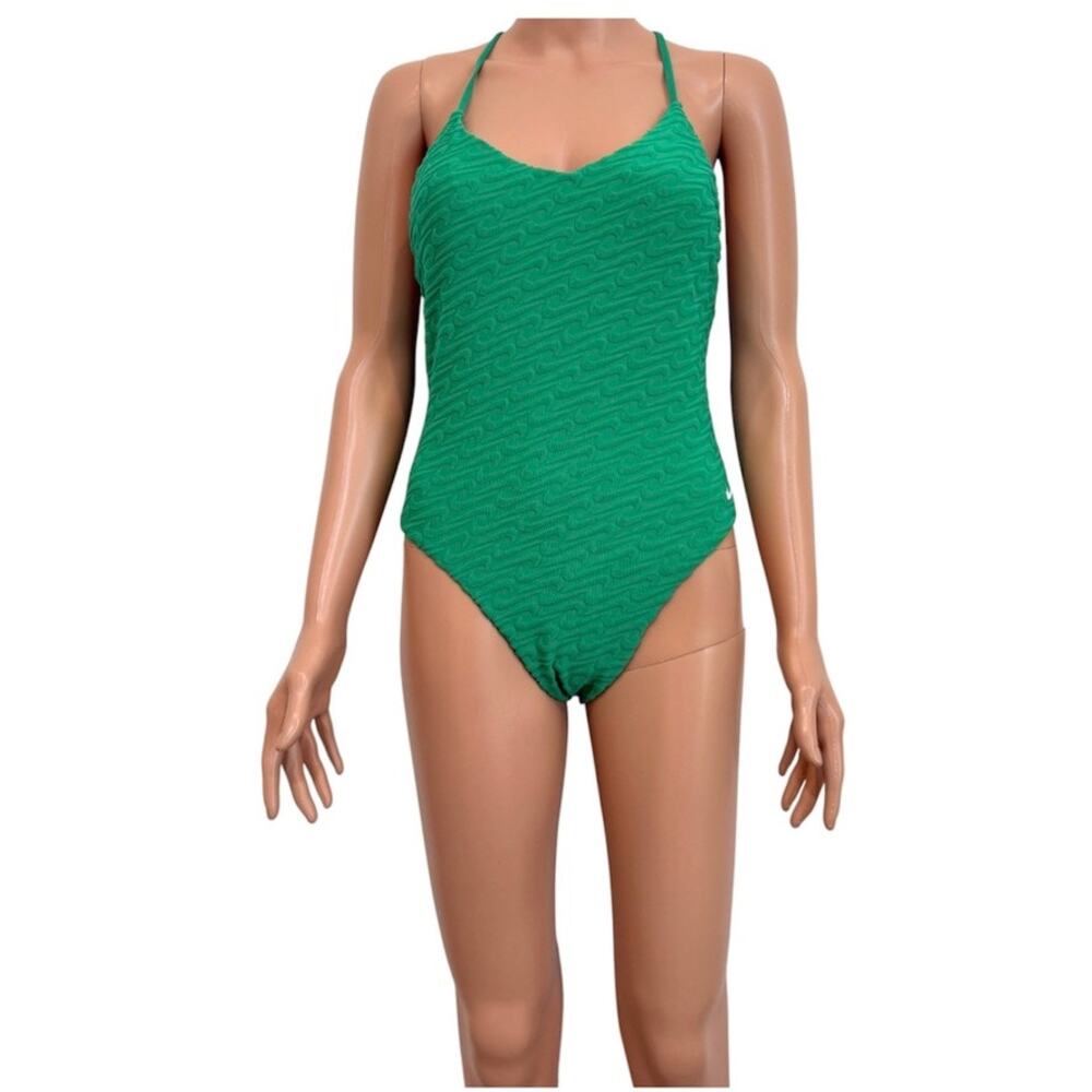 Nike Terry medium v neck y back one piece swimsuit SW2 3414